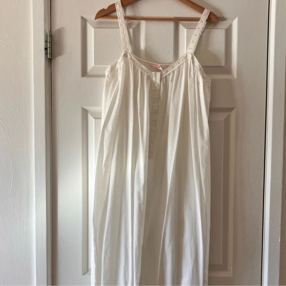 Vintage Y2K Victoria’s Secret Cotton Maxi Nightgown 90’s Canterbury Collection - Picture 10 of 13